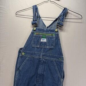 Liberty Overalls Youth Size 7 Blue Denim Bib Cotton Farm Work Jeans Farmer Boys